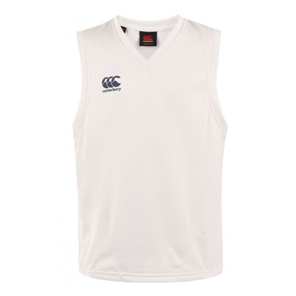 CCC mens sleeveless cricket overshirt [cream]