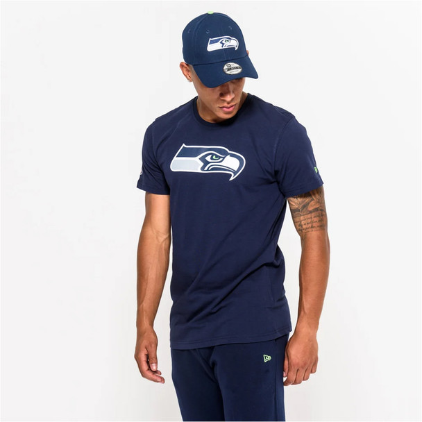 NEW ERA Seattle SeahawksTeam Logo NFL Tee Shirt [navy]