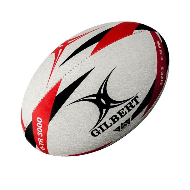 GILBERT G-TR3000 training rugby ball  size 3 [white/red]