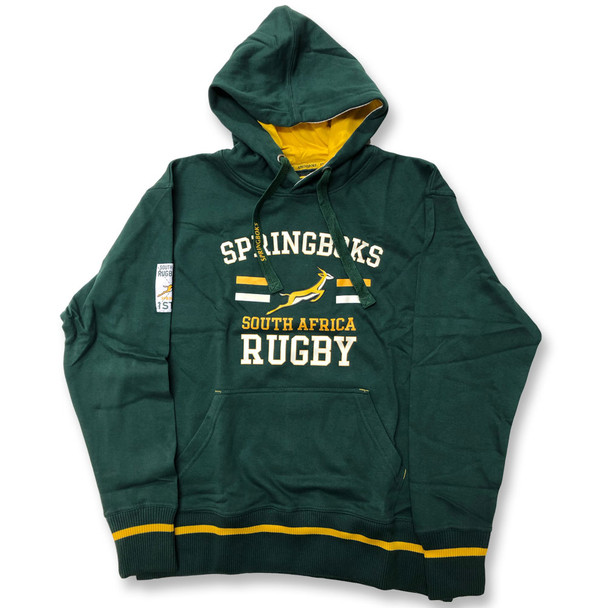 OFFICIAL south africa springboks rugby graphic hooded sweat [green]