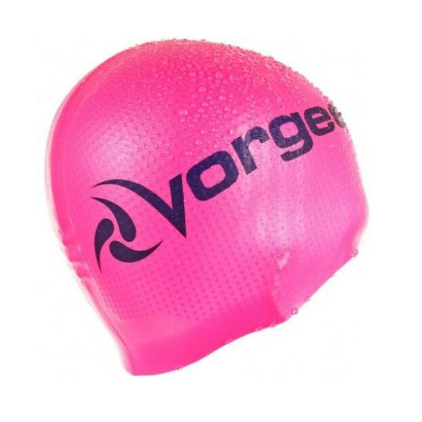 VORGEE supergrip logo silicone swim cap [pink]