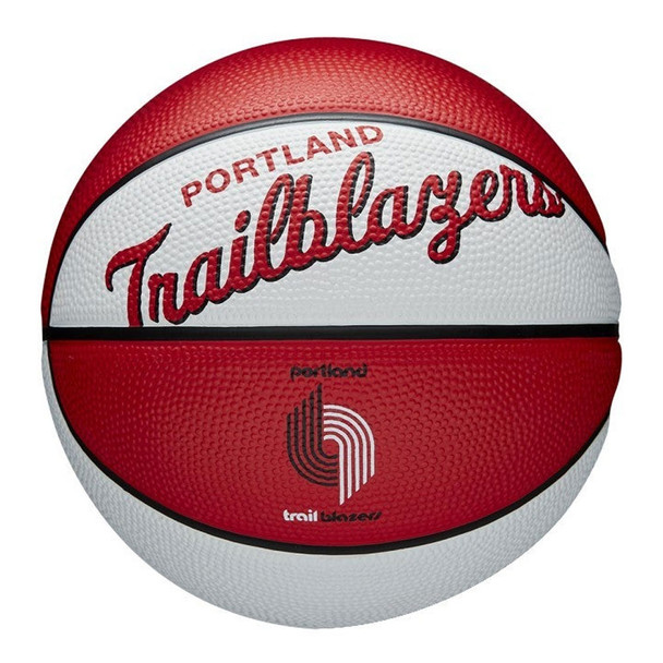 WILSON portland trailblazers NBA retro mini basketball [white/red]