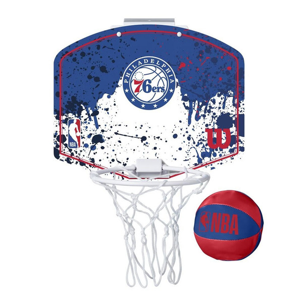 WILSON philadelphia 76ers NBA mini team hoop set [red/white/blue]