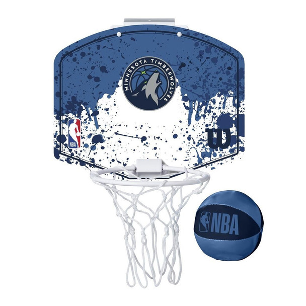 WILSON minnesota timberwolves NBA mini team hoop set [blue/white]