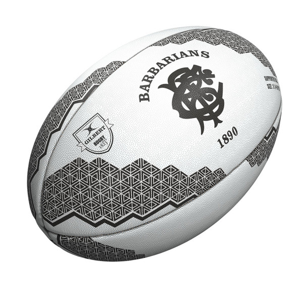 GILBERT Barbarians Supporter Rugby Ball - Size 5