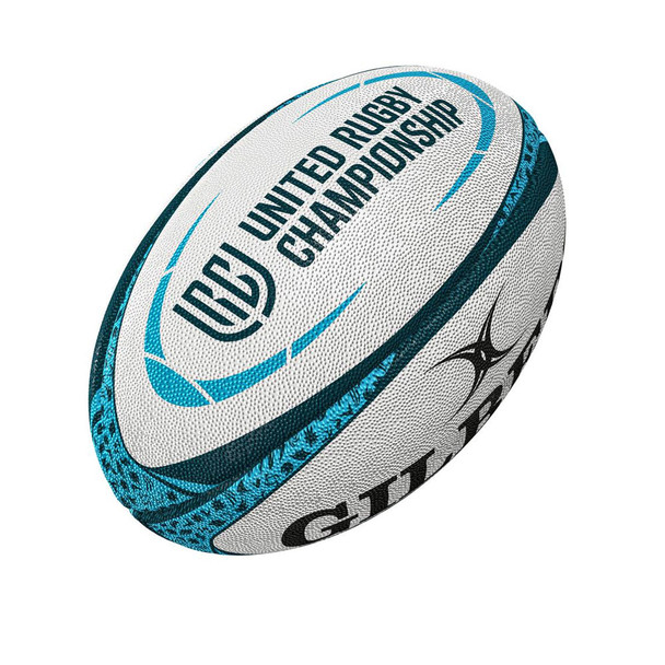 GILBERT United Rugby Championship Supporter Ball-Size 5 [white/blue]