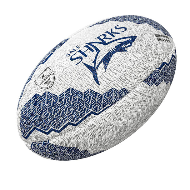 GILBERT Sale Sharks rugby supporter ball size 5
