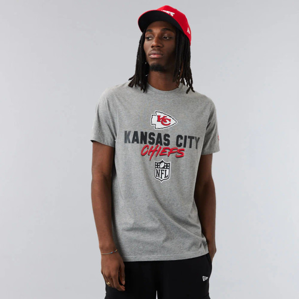 NEW ERA Kansas City Chiefs NFL Team Script Tee Shirt [grey]