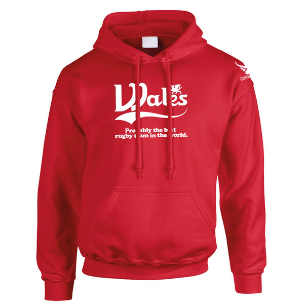 CORBERO wales 'best rugby team in the world' hooded sweatshirt [red]