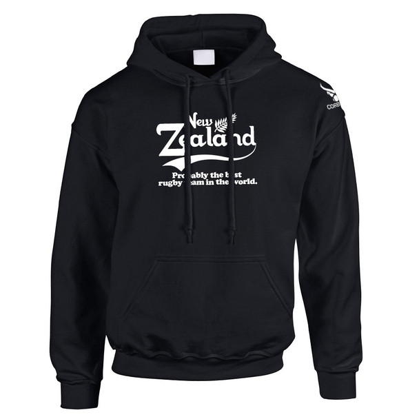 CORBERO new zealand 'best rugby team in the world' hooded sweatshirt [black]