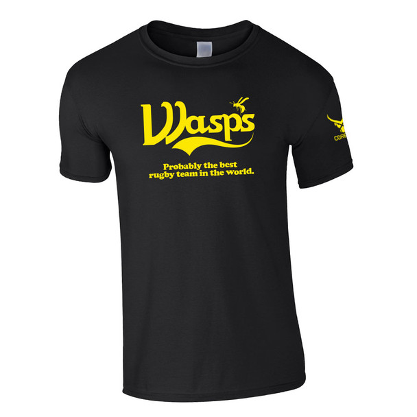 CORBERO london wasps 'best rugby team in the world' ringspun t-shirt [black]