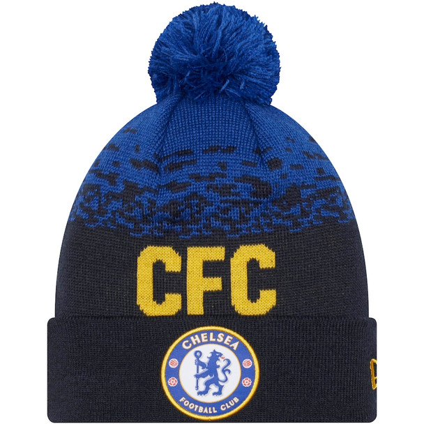 NEW ERA Chelsea FC Bobble Beanie Hat [navy]