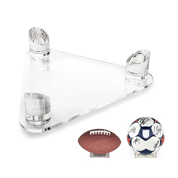DELUXE acrylic triangle ball display stand (clear)