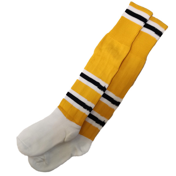 SAMURAI striped rugby socks [yellow/white/black]