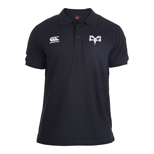 CCC ospreys rugby waimak pique polo shirt [black]