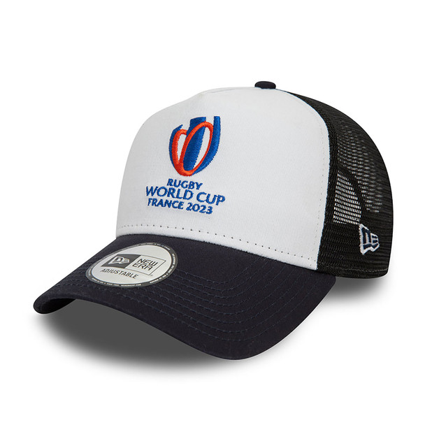 NEW ERA Rugby World Cup 2023 Black A-Frame Trucker Cap [black/white]