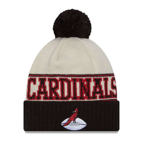 NEW ERA Arizona Cardinals NFL23 historic side-line bobble beanie hat [black/cream]