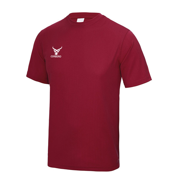 CORBERO Mens Performance T-Shirt [Chilli Red]