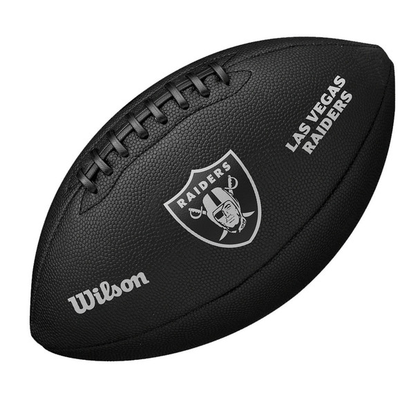 WILSON Las Vegas Raiders NFL metallic senior football [black]
