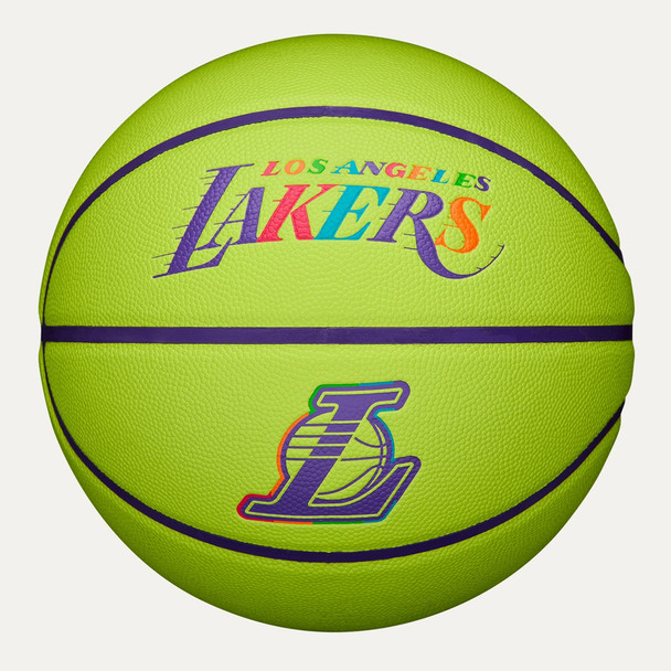 WILSON Los Angeles Lakers NBA team Neon basketball size 7 [Neon]