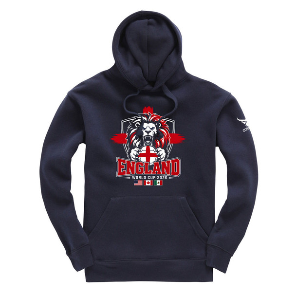 CORBERO premium heavyweight hoodie ENGLAND WORLD CUP 2026 FOOTBALL [navy]