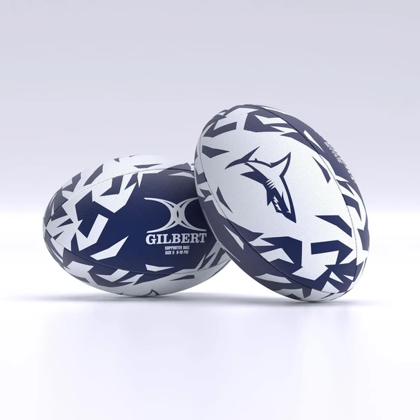 GILBERT Sale Sharks rugby supporter ball 2026 size 5