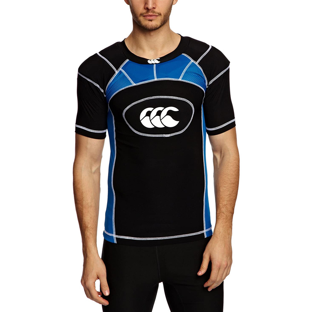 CCC tech vest plus shoulder pads junior [black/blue] image