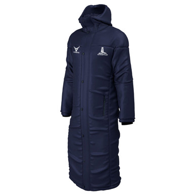 Pro Rugby Coat CORBERO club contoured long length bench coat TOR RUGBY