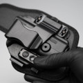 Image of Alien Gear ShapeShift Core Carry Package For GLK 43 detail view, with 1.5" Belt Slide Holster, Black, Fits Glock 43, Standard Clips, Right Hand SSHK-0939-RH-D, ideal for various uses.