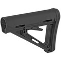 Magpul MOE Carbine Stock for AR-15 with mil-spec receiver extension. Streamlined design, secure locking, rubber butt-pad, and black finish.