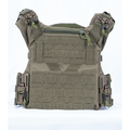 The MKS Full Forge Gear Plate Carrier Shelter in Green offers rugged ballistic nylon, MOLLE compatibility, and quick-release buckles. Fits 10x12 and 11x14 plates.