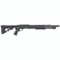 Mossberg 590R shotgun, 12 gauge, 18.5" barrel, stand-off barrel, black finish, rotary safety.