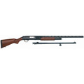 Mossberg 500 combo shotgun, 12 gauge, with 28" VR and 24" rifled barrel.