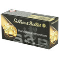 Sellier & Bellot 9mm 115gr FMJ pistol ammo for recreational target shooting and training.