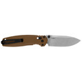 Kershaw Broadside folding knife with D2 blade and tan G10 handle.
