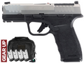 Springfield CA Hellcat Pro OSP Gear Up Package includes Viridian optic, 5 mags, pistol bag. California-compliant 9mm with optics-ready slide, U-Dot sights & loaded chamber indicator.