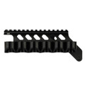 Ruger 10/22 extended 14-slot Picatinny rail mount with level bubble.