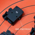 Slim profile offset Picatinny scope mount, 30mm, AR-15 compatible.