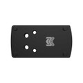 Glock RMR footprint red dot mounting plate for dovetail rear sight slide.
