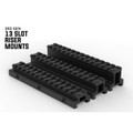 Lockdown Series V3 lightweight riser mount, 13-slot, adjustable height.
