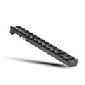 Ruger 10/22 extended 14-slot Picatinny rail mount for scopes and optics.