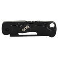SOG Twitch III blackout assisted opening folding knife with 154CM steel blade.