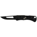 SOG Twitch III blackout assisted opening folding knife with 154CM steel blade.