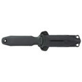 SOG Pentagon FX Covert black fixed blade knife with double-edge S35VN steel blade.