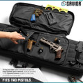 Secure your rifles with the American Classic Double Rifle Bag with padded slots, pistol sleeves, MOLLE webbing & lifetime warranty. Perfect tactical storage for range days. Shop now at Terran Gear USA!