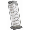 ETS 19rd CRB Carbon Smoke 9mm magazine for Glock 43X, transparent body.