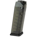 ETS 12RD Clear 9mm magazine for S&W Shield, translucent body for ammo count.