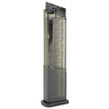 ETS 15rd Carbon Smoke 10mm magazine for Glock 20/29, transparent body.