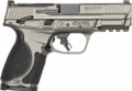 Smith & Wesson M&P9 M2.0 METAL California compliant 9mm pistol with 4 inch barrel, 10-round magazine, C.O.R.E optics-ready slide, flat-face trigger, and gray Cerakote finish.