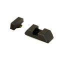 AmeriGlo Defoor black-on-black precision sight set for Glock 42 and 43 featuring serrated front post and classic square notch.